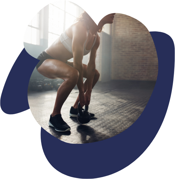 Aktiv und gesund, im Fitnessstudio Kindsvater